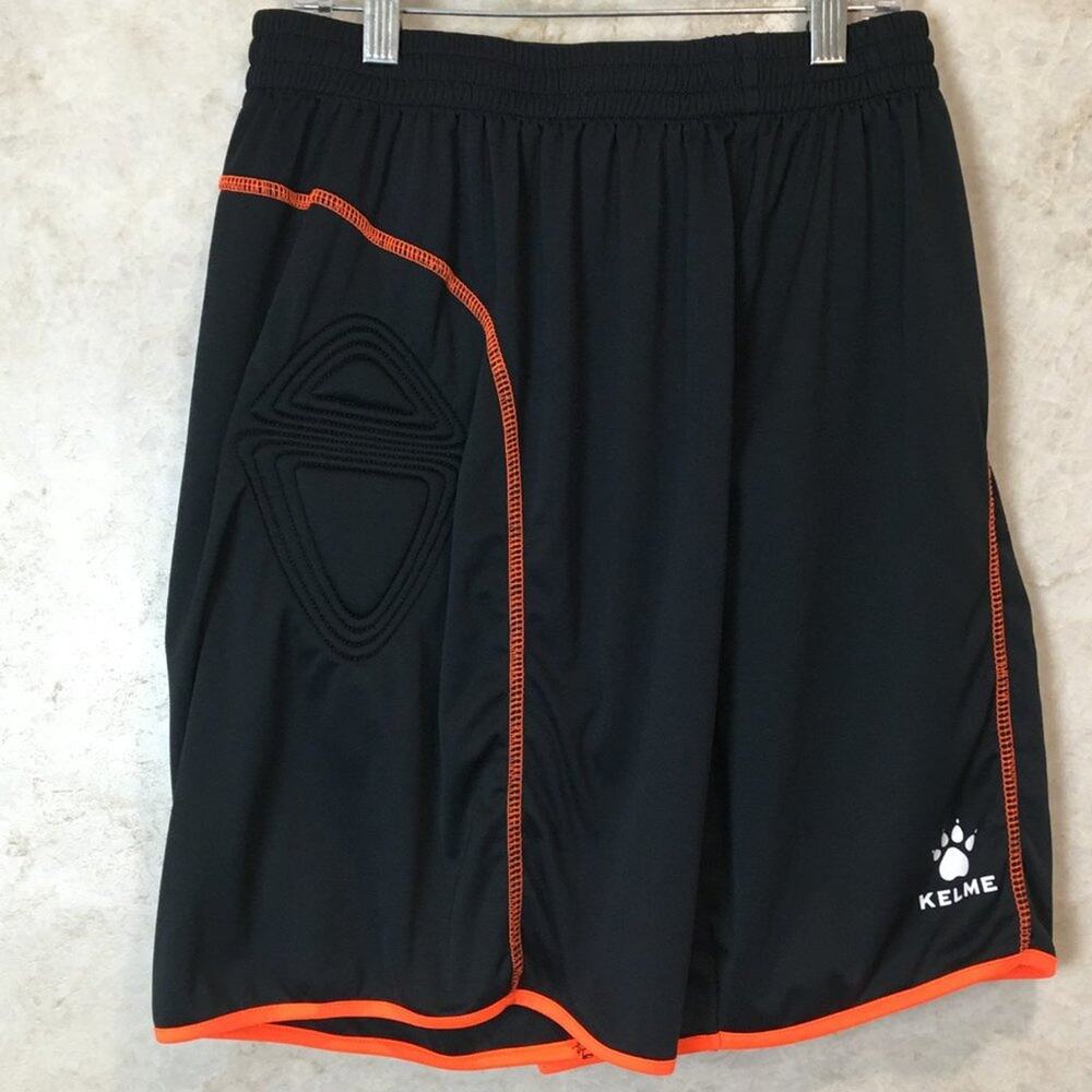KELME Men'  Soccer Goalie Practice Padded Shorts Size S